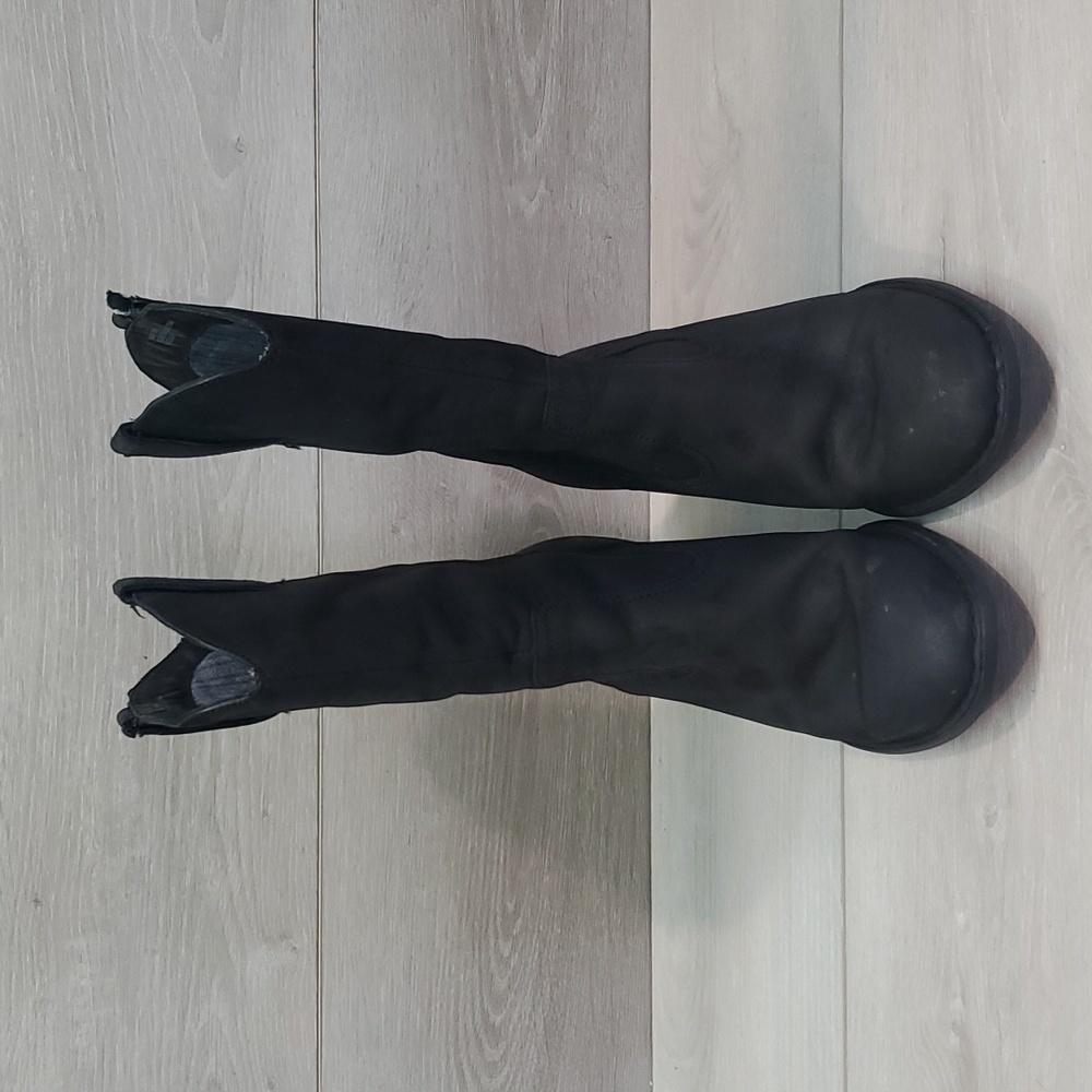 Born Women Allegra Leather Comfort Heels shoes boots sz 8 - Picture 3 of 15